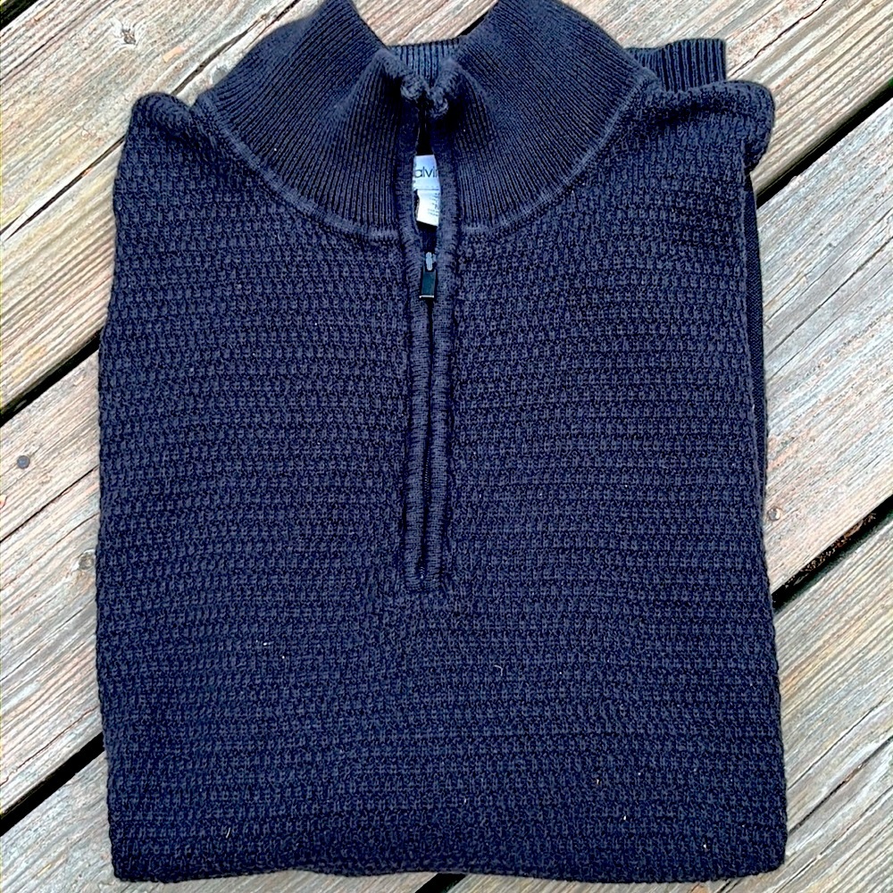 Calvin Klein quarter zip sweater L